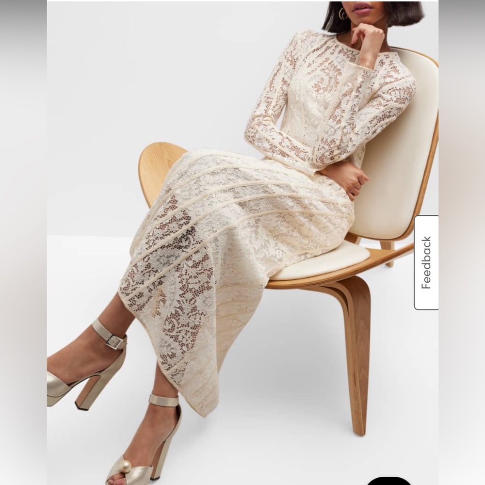 Zimmermann Devi Lace Long-Sleeve Midi Dress - Picture 4 of 8